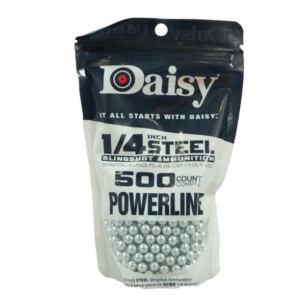 Daisy Slingshot Ammunition - 1/4" Steel 500-pack