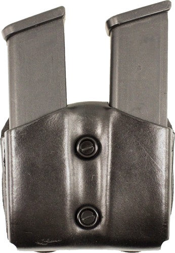 Desantis Double Mag Pouch Owb - Leather Single Stack 10/45 Bl!
