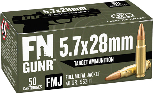 Fn 5.7x28 40gr Fmj Ss201 - 50rd 10bx/cs