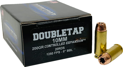 Doubletap 10mm 200gr Jhp - Controlled Exp. 20rd 50bx/cs