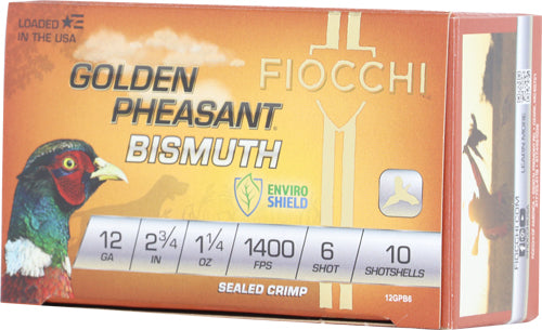 Fiocchi Golden Pheasant 12ga - 2.75" 1-1/4oz #6 25rd 10bx/cs