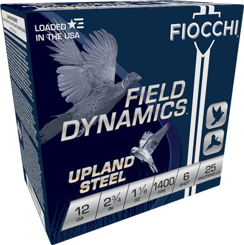 Fiocchi Steel 12ga 2.75" - 1-1/8oz #6 25rd 10bx/cs