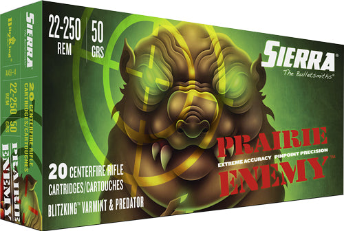 Sierra Prairie Enemy 22-250rem - 50gr Blitzking 20rd 10bx/cs