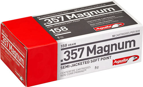 Aguila 357 Mag 158gr Sjsp - 50rd 20bx/cs