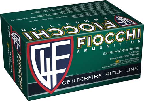 Fiocchi 204 Ruger 32gr V-max - 50rd 20bx/cs