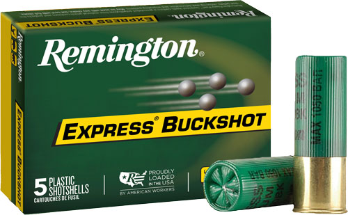 Remington Buckshot 12ga 3" - 00 Buck 15 Pellets 5rd 50bx/cs