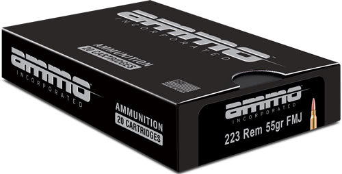 Ammo Inc 223 Rem 55gr Fmj - 20rd 25bx/cs <