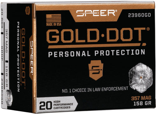 Speer Gold Dot 357 Mag 158gr - Gdhp 20rd 10bx/cs