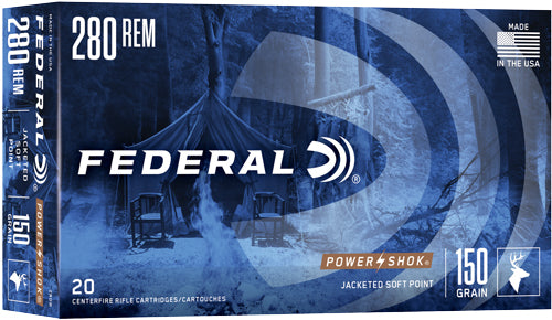 Federal Power-shok 280 Rem - 150gr Sp 20rd 10bx/cs