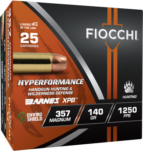 Fiocchi 357 Mag 140gr Xpb - 25rd 8bx/cs !