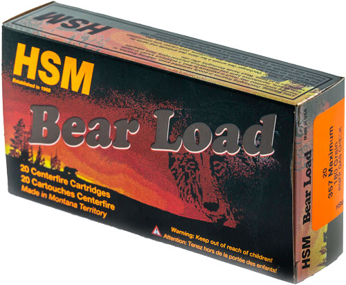 Hsm Bear 357 Maximum 180gr - Rnfp 20rd 25bx/cs