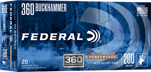Federal Power-shok 360 - Buckhammer 200g Sp 20rd 10bx/c