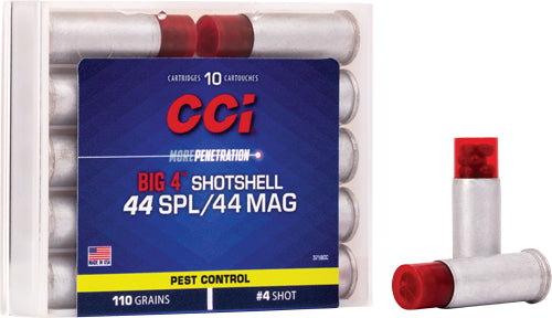 Cci 44 Mag Shotshell 140gr - #4 Shot 10rd 20bx/cs