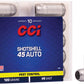 Cci 45 Acp Shotshells 120gr - #9 Shot 10rd 20bx/cs