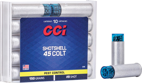 Cci 45 Colt Shotshells 150gr - #9 Shot 10rd 20bx/cs