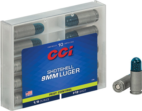 Cci 9mm Luger Shotshells 53gr - #12 Shot 10rd 20bx/cs