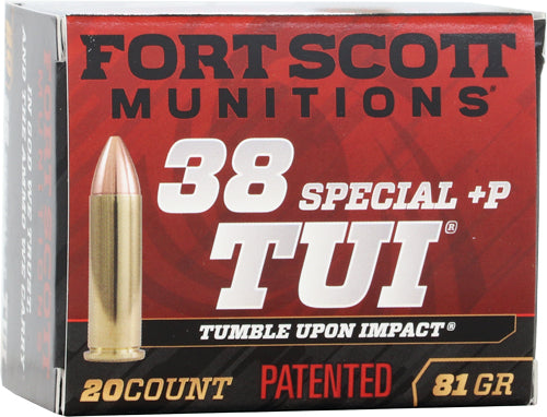 Fort Scott 38+p Tui 81gr - Solid Copper 20rd 25bx/cs