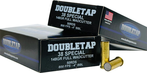 Doubletap 38 Spl 148gr Full - Wadcutter 50rd 20bx/cs