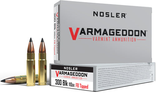 Nosler Varmageddon 300 Aac - 110gr Fbt 20rd 10bx/cs