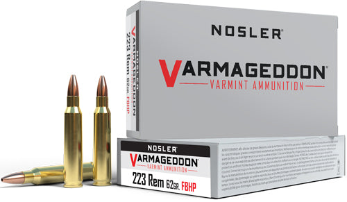 Nosler Varmageddon 223 Rem - 62gr Hpfb 20rd 20bx/cs