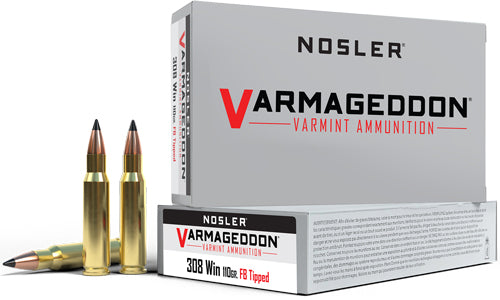 Nosler Varmageddon 308 Win - 110gr Fbt 20rd 10bx/cs