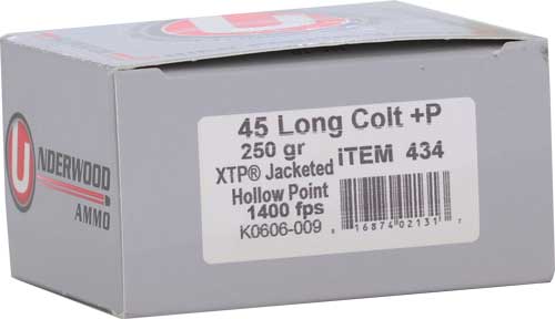 Underwood 45 Lc +p 250gr - Xtp Jhp 20rd 10bx/cs