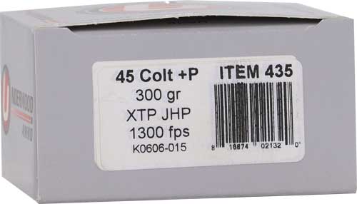 Underwood 45 Lc +p 300gr - Xtp Jhp 20rd 10bx/cs