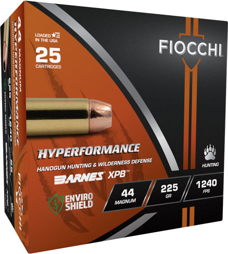 Fiocchi 44 Rem Mag 225gr Xpb - 25rd 8bx/cs