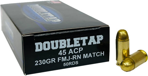 Doubletap 45acp 230gr Fmj-rn - Match 50rd 20bx/cs