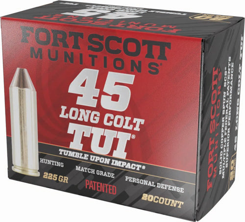 Fort Scott 45 Lc 225gr Tui - Solid Copper 20rd 25bx/cs