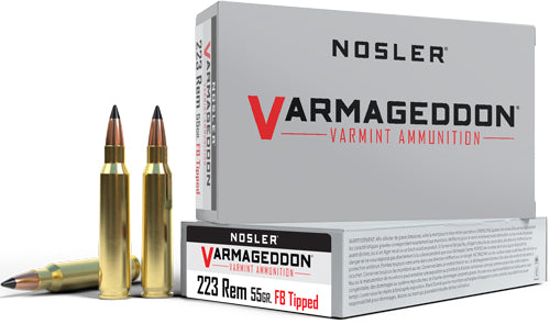 Nosler Varmageddon 223 Rem - 55gr Fbt 20rd 20bx/cs