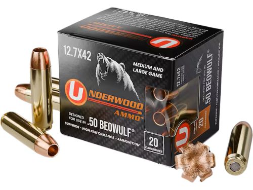 Underwood 50 Beowulf 275gr Jhp - 20rd 10bx/case