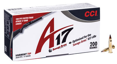 Cci Varmint Tip 17 Hmr 17gr - 200rd 10bx/cs