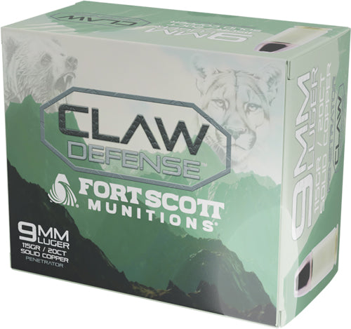 Fort Scott 9mm Luger 115gr - Claw Defense Fn 20rd 25bx/cs