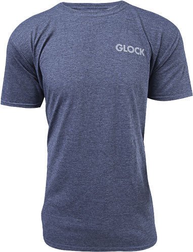 Glock Oem Heathered Navy - Pistol Flag T-shirt Large