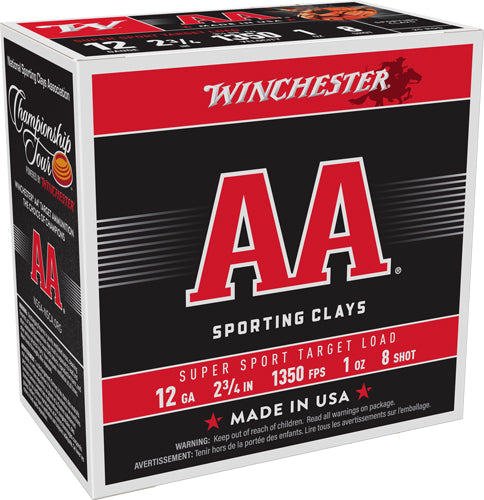 Winchester Aa 12ga 1oz #8 1350 - Fps 1oz #8 250rd Case Lot