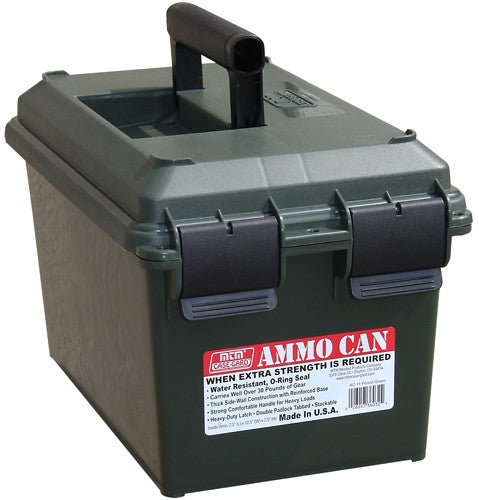 Mtm Ammo Can Forest Green - Lockable 3