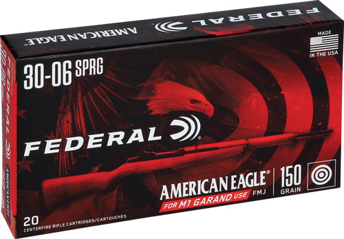 Federal Ae 30-06 M1 Garand - 20rd 10bx/cs Fmj 150gr