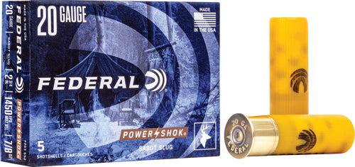 Federal 20ga 2.75" 7/8oz - Sabot Slug 5rd 50bx/cs