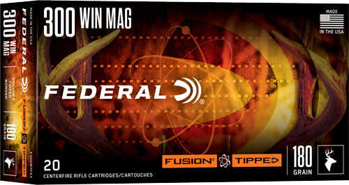 Federal Fusion 300 Win Mag - 180gr Tip Fusion 20rd 10bx/cs 1