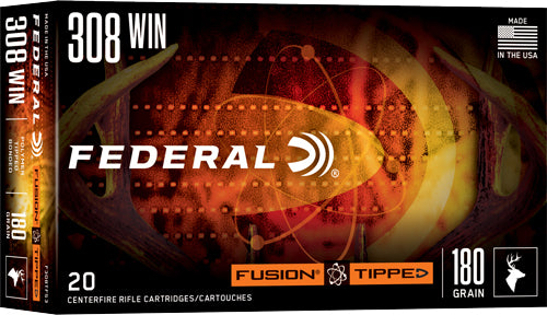 Federal Fusion 308 Win 180gr - Tipped Fusion 20rd 10bx/cs