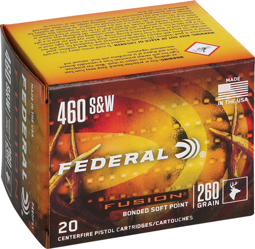 Federal Fusion 460 Sw Mag - 260gr Fusion 20rd 10bx/cs