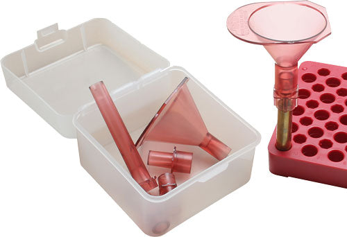 Mtm Powder Funnel Kit 17 To - 500 S&w Clear Red 1