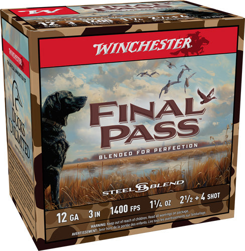 Winchester Final Pass 12ga 3" - 1-1/4oz #2.5&#4 25rd 10bx/cs