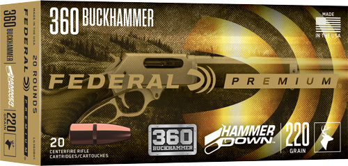 Federal Hammer Down 360 - Buckhammer 220g Jsp 20rd 10b/c