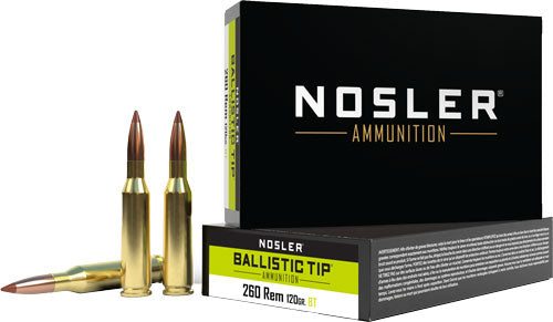 Nosler Bt 260 Rem 120gr - Ballistic Tip 20rd 10bx/cs