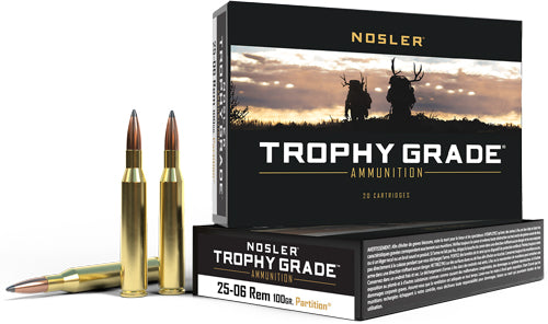 Nosler Trophy 25-06 Rem 100gr - Partition Tip 20rd 10bx/cs