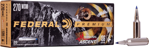 Federal 270 Wsm 136gr Terminal - Ascent 20rd 10bx/cs