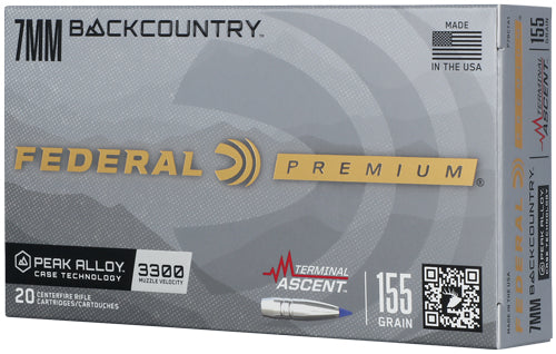 Federal 7mm Bc 155gr Terminal - Ascent 20rd 10bx/cs