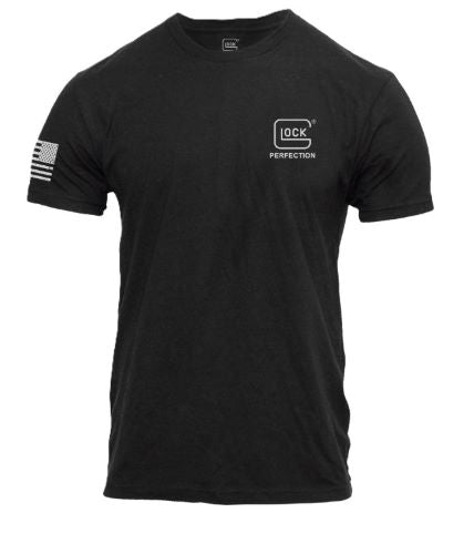 Glock Perfection Flag Tee - Short Sleeve T Shirt Lg Black 1